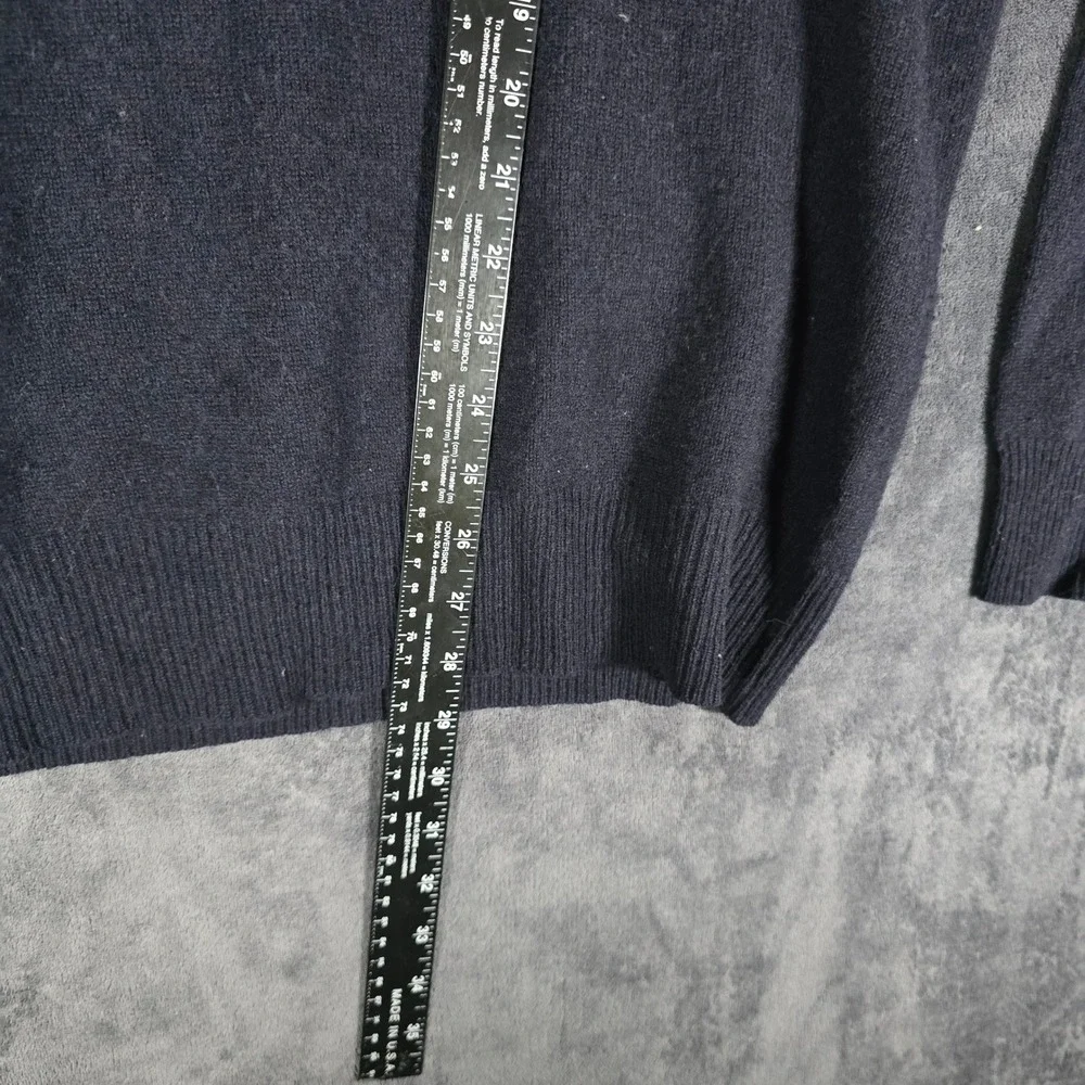 J. Crew Mens XL Sweater Shawl Collar Pullover Long‎ Sleeve Blue Knit